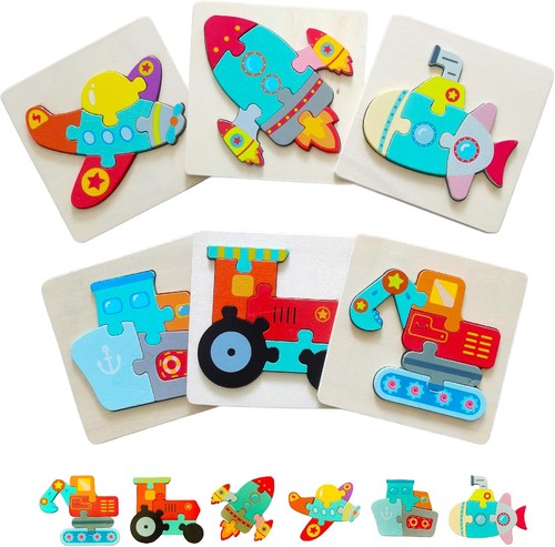 Toddler puzzles set 6 - set, of