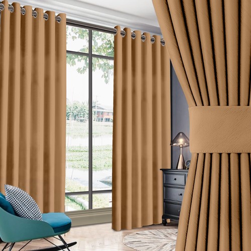 2pcs blackout curtains eyelet - 2pcs,