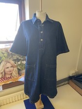 Numph Women’s NULONDON DRESS Dark Blue Denim Size 36 (10) - Excellent RRP £69.30