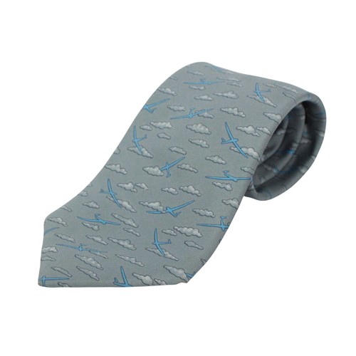 Hermes airplane pattern tie - hermes,