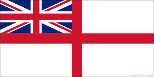 White ensign royal navy x - white, 18"