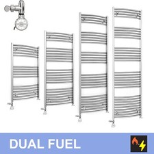 Dual Fuel Towel Radiator 700mm Width Chrome – Moa Thermostatic , Kits & Valves