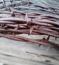 Antique 1883 Rusty Barbed Wire