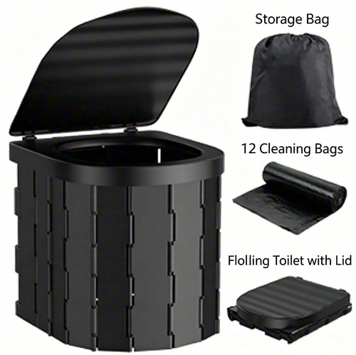 Portable camping toilet 100kg - camping,