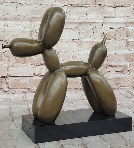 Signed bronze balloon dog - balloon,