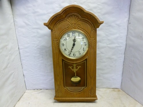 Sligh chime wall clock oak - clock,