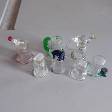 7 Vintage Assorted  Glass