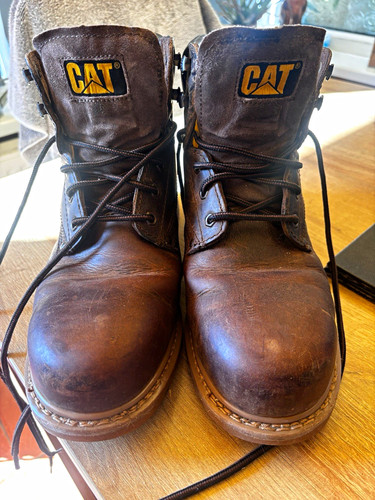 Cat brown leather safety work - leather, safety/work