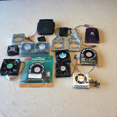 Vtg computer items fans - computer,