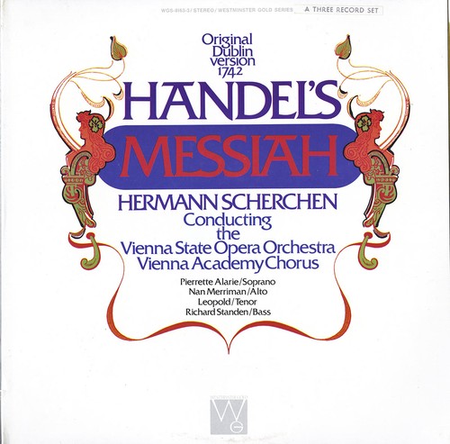Sealed 3lp handel messiah - sealed,