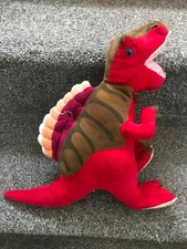DINOSAUR - SPINASAURUS - RED PLUSH - LARGE 30CM - NATURE PLANET