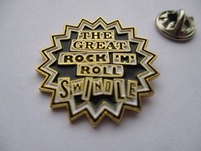 SEX PISTOLS swindle PUNK METAL BADGE enamel pin gold