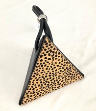 Topshop black PU leather Pony