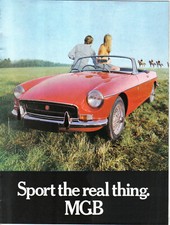 MG MGB Roadster 1970-71 Original UK Sales Brochure Sport the real thing No. 2724