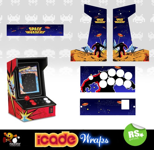 Icade space invaders full set - space,