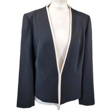 Jacques Vert Black Blazer Jacket UK 16 / EU 44 – Elegant Occasion 
