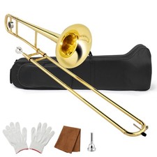 Brass Bb Alto Slide Trombone