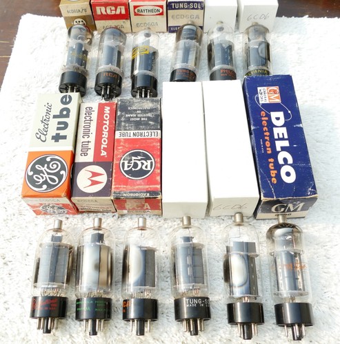 Twelve 6cd6ga tubes fully - twelve,