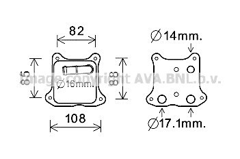 Oil cooler fits - audi, seat