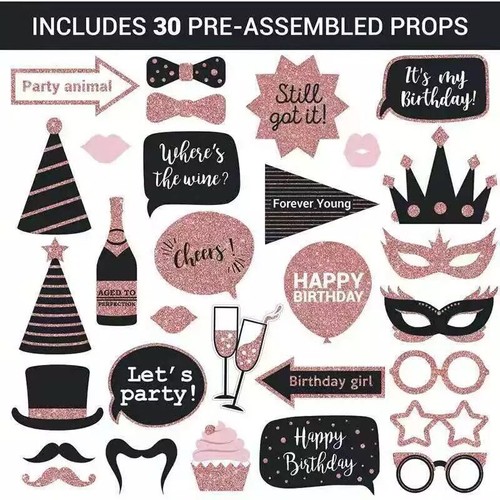 Happy birthday props - happy,