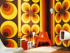 Vintage retro 70s big circle - 70s,