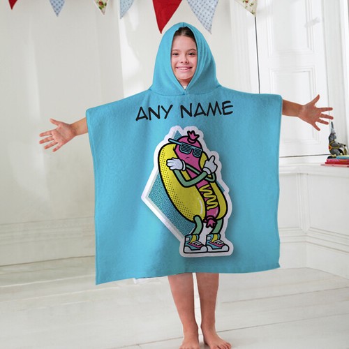 Kids personalised hooded towel - kids,