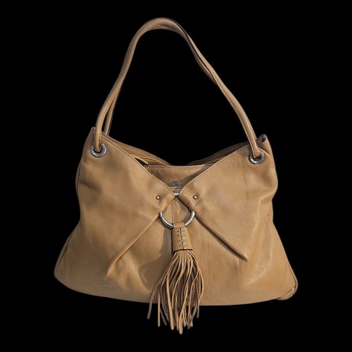 Abro large tan leather bag - tan,