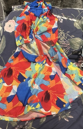 Multi colored floral print - multi-colored,