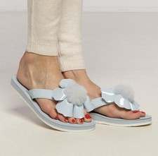 UGG WOMENS POPPY SKY BLUE FLIP FLOPS SANDALS Size UK 4 EUR 37