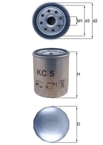 Fuel filter mahle - mahle, fits