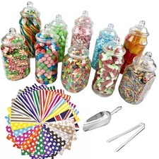 Plastic sweet jars - plastic,