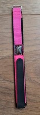 14mm ALPINE SPORT NYLON PINK FABRIC ADJUSTABLE WATCH STRAP HOOK AND LOOP.