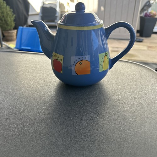 Rayware teapot blue apples - rayware,