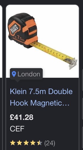 Klein tools 5metre tape - tools,