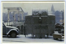 Vintage postcard magere brug - vintage,