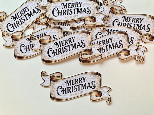 Vintage merry christmas - vintage,