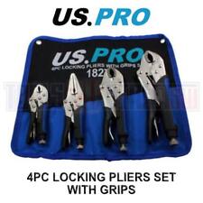 US PRO Locking Pliers 4pc Mole Grips Adjustable Wrench Vice Grips Pliers 1827
