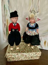 Vintage Dutch Dovina Dolls in