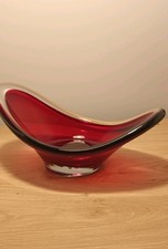 MCM Scandinavian Freeform Art Glass Bowl 1960s Murano?