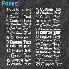 Personalised Name Vinyl Sticker Word Text Cut Fancy Font Sticker Sentance Custom