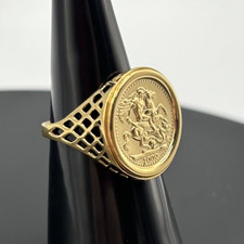 9ct Gold on Silver Sovereign