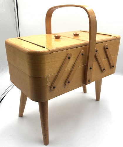 Wooden cantilever sewing - sewing, box