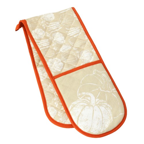 Pumpkin double oven gloves - pumpkin,