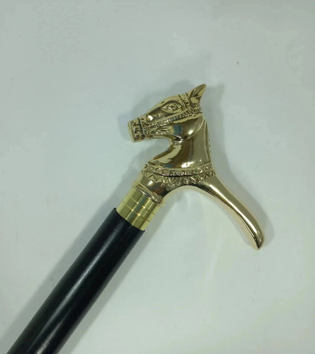 Vintage brass horse head - vintage,