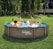 Steel Pro Rattan Pool With