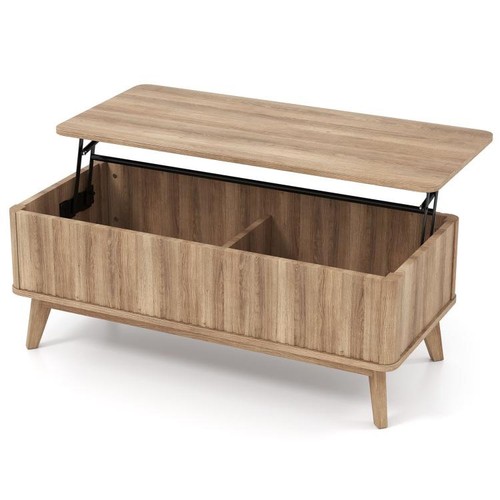 Fluted lift top coffee - top, table