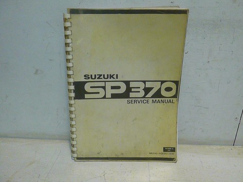 Suzuki sp370 service manual - suzuki,