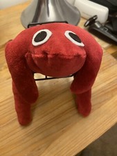 Hand Made Frog Filled With Sand made with deep Red Velvet Material .