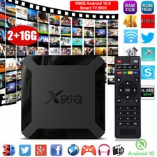 X96Q Android 10.0 TV Box 2GB 16GB Quad Core HD 4K HDMI WIFI 5G Media Player UK
