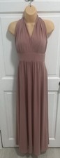Pink Ball Gown Prom Dress Bridesmaid Dress Halter Neck Size 8 From M&S 